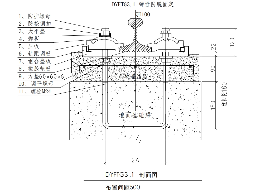 弹性防脱固定  DYFTG3.1详图 Model 